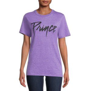 Prince Purple Rain Logo folk pop R&B rock Official Boyfriend T-Shirt L NWT